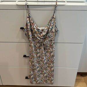 Abercrombie & Fitch Twisted On the Top Floral Mini Strap Dress